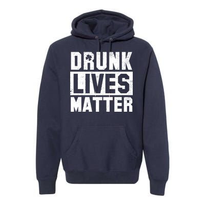 Drunk Lives Matter Vintage Irish Clover Premium Hoodie