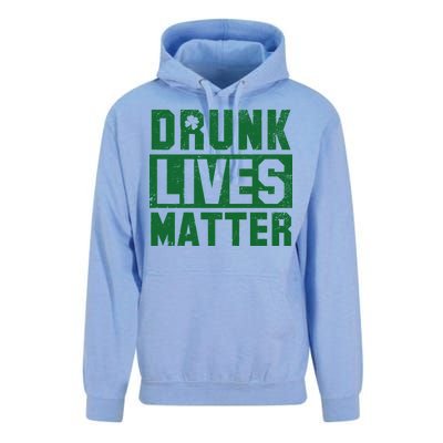 Drunk Lives Matter Vintage Irish Clover Unisex Surf Hoodie