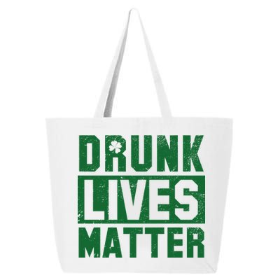 Drunk Lives Matter Vintage Irish Clover 25L Jumbo Tote