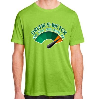 Drunk O Meter Sober Buzzed Smashed Irish Adult ChromaSoft Performance T-Shirt