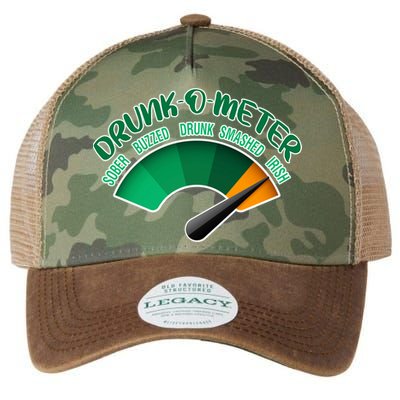 Drunk O Meter Sober Buzzed Smashed Irish Legacy Tie Dye Trucker Hat