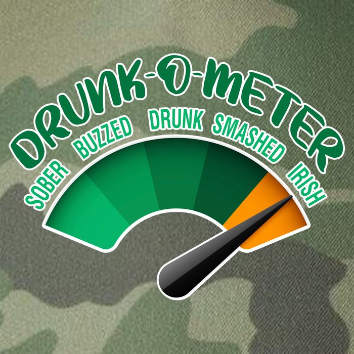 Drunk O Meter Sober Buzzed Smashed Irish Legacy Tie Dye Trucker Hat