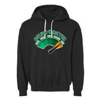 Drunk O Meter Sober Buzzed Smashed Irish Garment-Dyed Fleece Hoodie