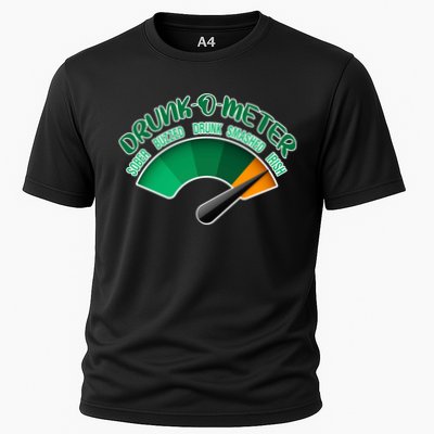 Drunk O Meter Sober Buzzed Smashed Irish Cooling Performance Crew T-Shirt