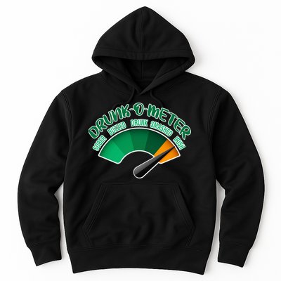 Drunk O Meter Sober Buzzed Smashed Irish Hoodie