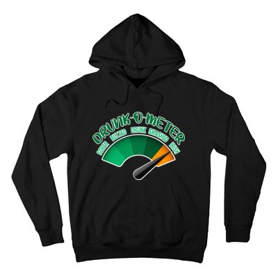 Drunk O Meter Sober Buzzed Smashed Irish Hoodie