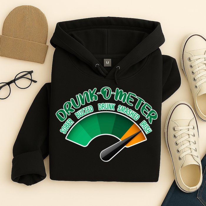 Drunk O Meter Sober Buzzed Smashed Irish Hoodie
