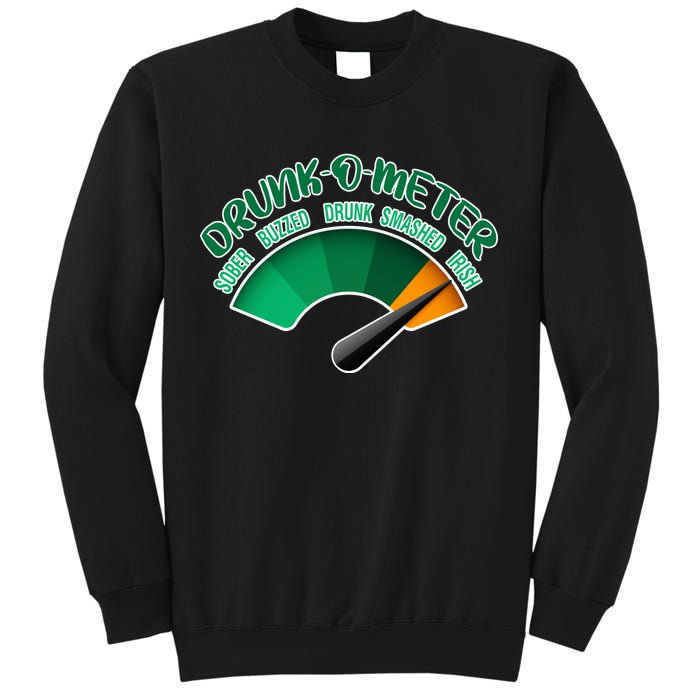 Drunk O Meter Sober Buzzed Smashed Irish Sweatshirt