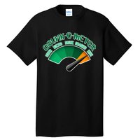 Drunk O Meter Sober Buzzed Smashed Irish Tall T-Shirt