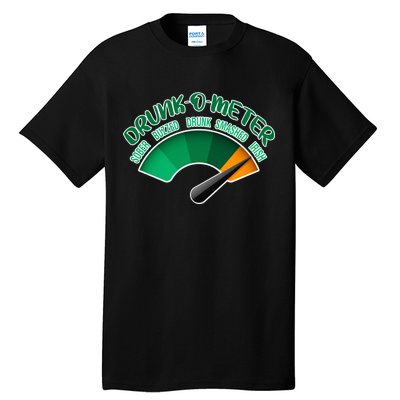 Drunk O Meter Sober Buzzed Smashed Irish Tall T-Shirt