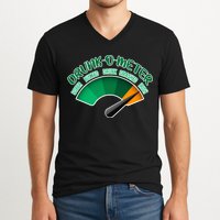 Drunk O Meter Sober Buzzed Smashed Irish V-Neck T-Shirt