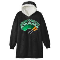 Drunk O Meter Sober Buzzed Smashed Irish Hooded Wearable Blanket