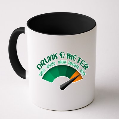 Drunk O Meter Sober Buzzed Smashed Irish Mug