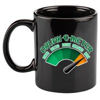 Drunk O Meter Sober Buzzed Smashed Irish 11oz C Handle Ceramic Mug