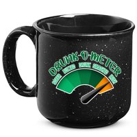 Drunk O Meter Sober Buzzed Smashed Irish 15oz Campfire Ceramic Mug