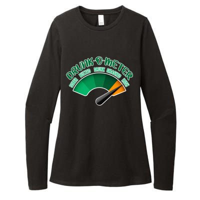 Drunk O Meter Sober Buzzed Smashed Irish Womens CVC Long Sleeve Shirt