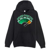 Drunk O Meter Sober Buzzed Smashed Irish Premium Pullover Hoodie