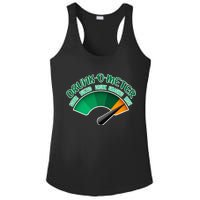 Drunk O Meter Sober Buzzed Smashed Irish Ladies PosiCharge Competitor Racerback Tank