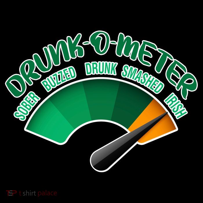 Drunk O Meter Sober Buzzed Smashed Irish Bag