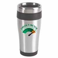 Drunk O Meter Sober Buzzed Smashed Irish 16oz Travel Tumbler