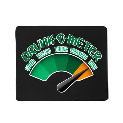 Drunk O Meter Sober Buzzed Smashed Irish Mousepad