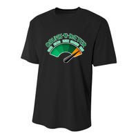 Drunk O Meter Sober Buzzed Smashed Irish Youth Performance Sprint T-Shirt