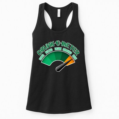 Drunk O Meter Sober Buzzed Smashed Irish Womens Tank Top