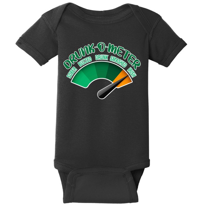 Drunk O Meter Sober Buzzed Smashed Irish Baby Bodysuit