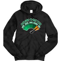 Drunk O Meter Sober Buzzed Smashed Irish Tie Dye Hoodie