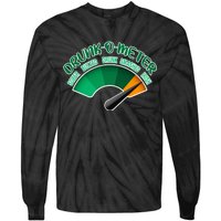 Drunk O Meter Sober Buzzed Smashed Irish Tie-Dye Long Sleeve Shirt