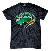 Drunk O Meter Sober Buzzed Smashed Irish Tie-Dye T-Shirt