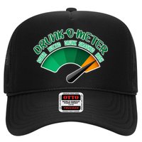 Drunk O Meter Sober Buzzed Smashed Irish Trucker Hat
