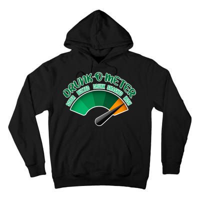 Drunk O Meter Sober Buzzed Smashed Irish Tall Hoodie