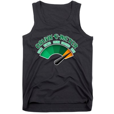 Drunk O Meter Sober Buzzed Smashed Irish Tank Top