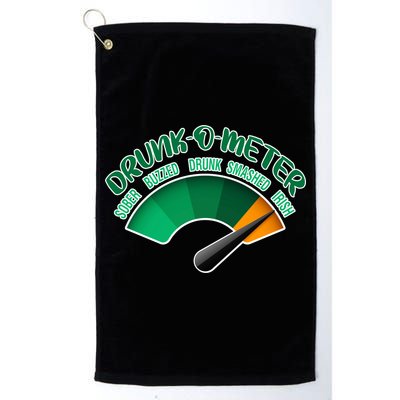 Drunk O Meter Sober Buzzed Smashed Irish Golf Towel
