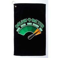 Drunk O Meter Sober Buzzed Smashed Irish Golf Towel
