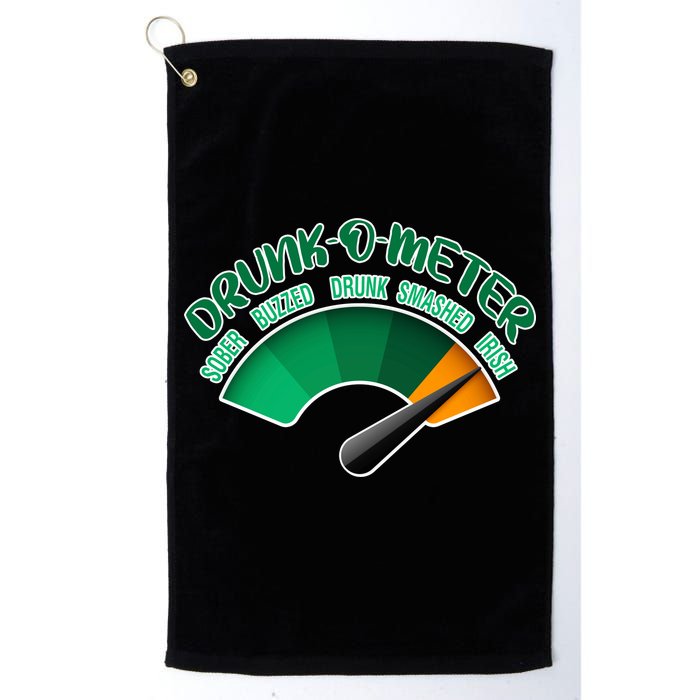 Drunk O Meter Sober Buzzed Smashed Irish Golf Towel