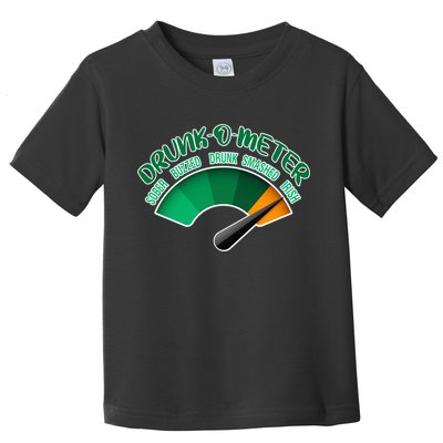 Drunk O Meter Sober Buzzed Smashed Irish Toddler T-Shirt