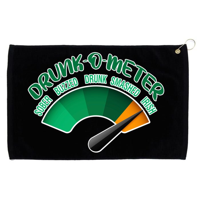 Drunk O Meter Sober Buzzed Smashed Irish Grommeted Golf Towel