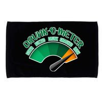 Drunk O Meter Sober Buzzed Smashed Irish Microfiber Hand Towel