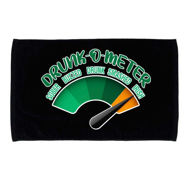 Drunk O Meter Sober Buzzed Smashed Irish Microfiber Hand Towel