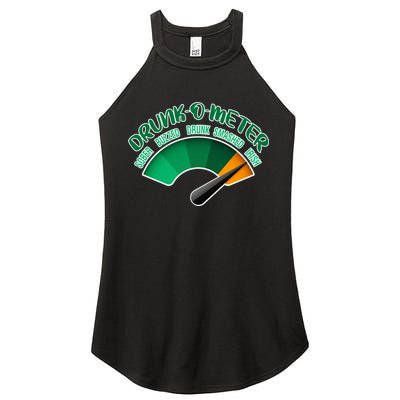 Drunk O Meter Sober Buzzed Smashed Irish Women's Perfect Tri Rocker Tank
