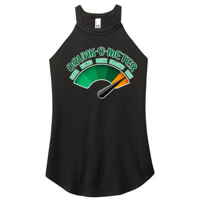 Drunk O Meter Sober Buzzed Smashed Irish Women's Perfect Tri Rocker Tank