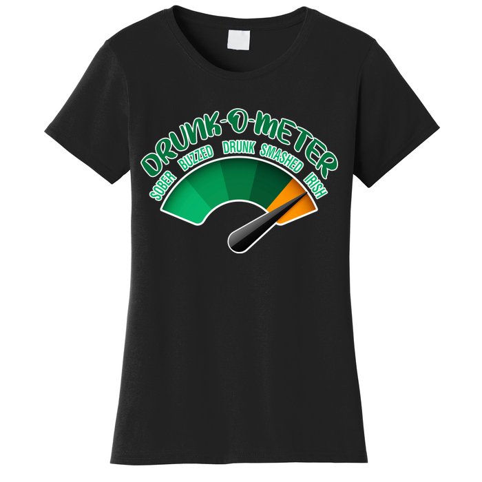 Drunk O Meter Sober Buzzed Smashed Irish Women's T-Shirt