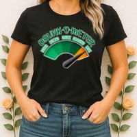 Drunk O Meter Sober Buzzed Smashed Irish Womens T-Shirt