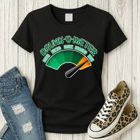 Drunk O Meter Sober Buzzed Smashed Irish Womens T-Shirt