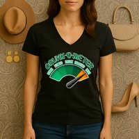Drunk O Meter Sober Buzzed Smashed Irish Women's V-Neck T-Shirt