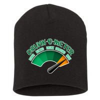 Drunk O Meter Sober Buzzed Smashed Irish Short Acrylic Beanie
