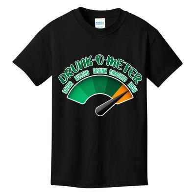Drunk O Meter Sober Buzzed Smashed Irish Kids T-Shirt