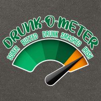 Drunk O Meter Sober Buzzed Smashed Irish Cotton Canvas Backpack